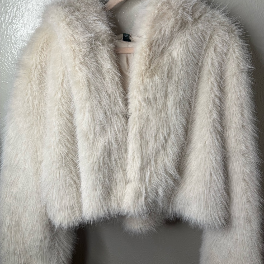Wild Fable Women's Teddy Jacket - Cream